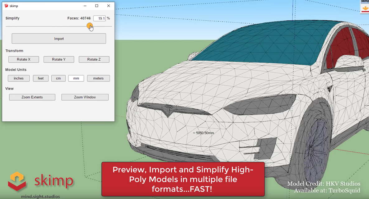 Skimp demo with Tesla